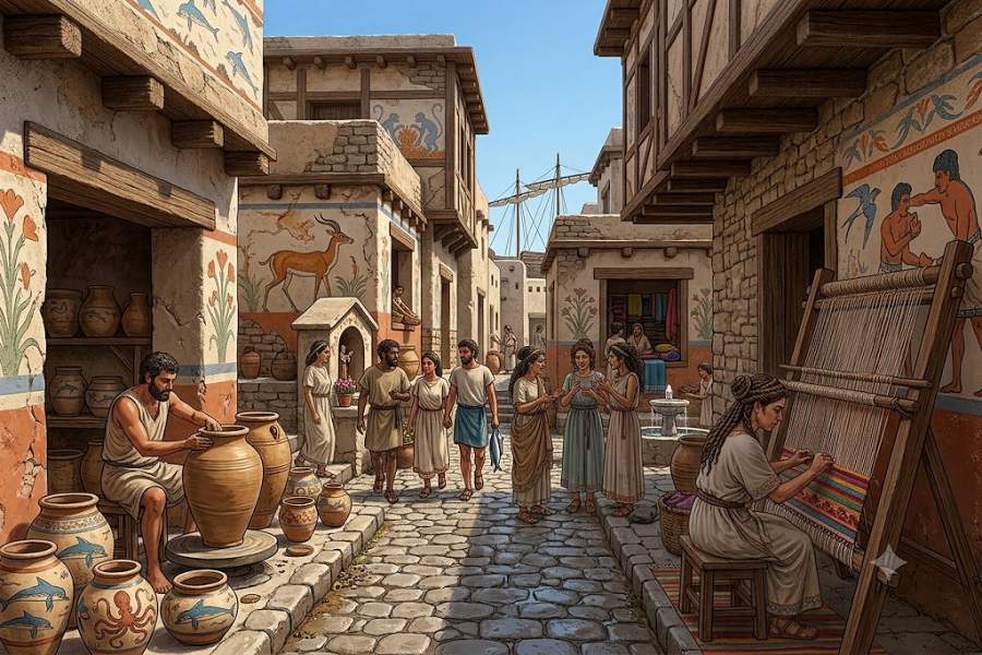 Vita quotidiana Akrotiri