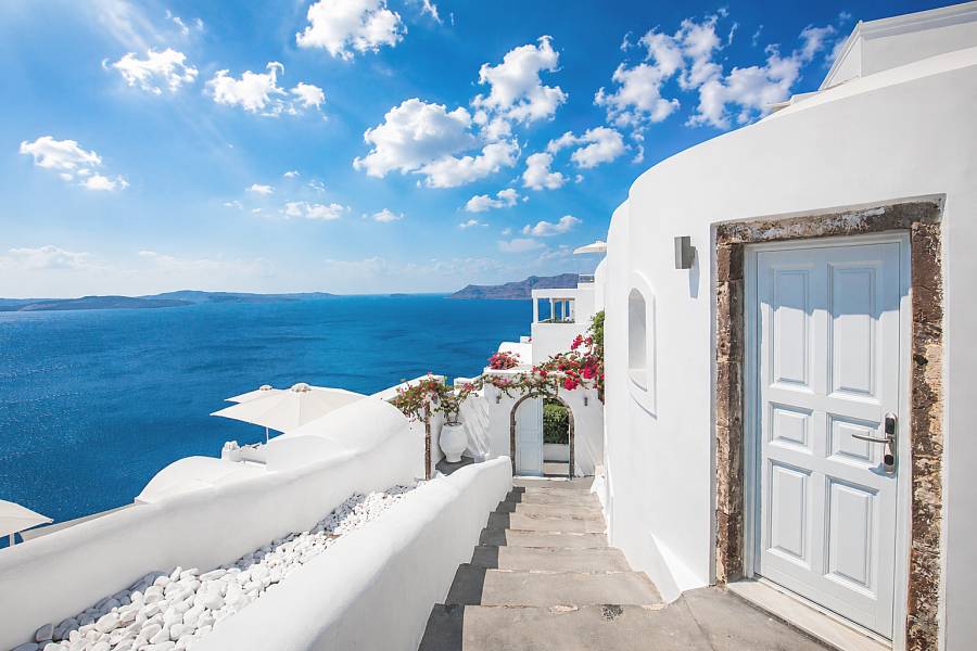 Vista Caldera Santorini