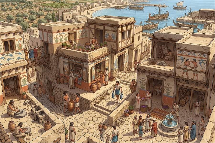Ricostruzione Akrotiri