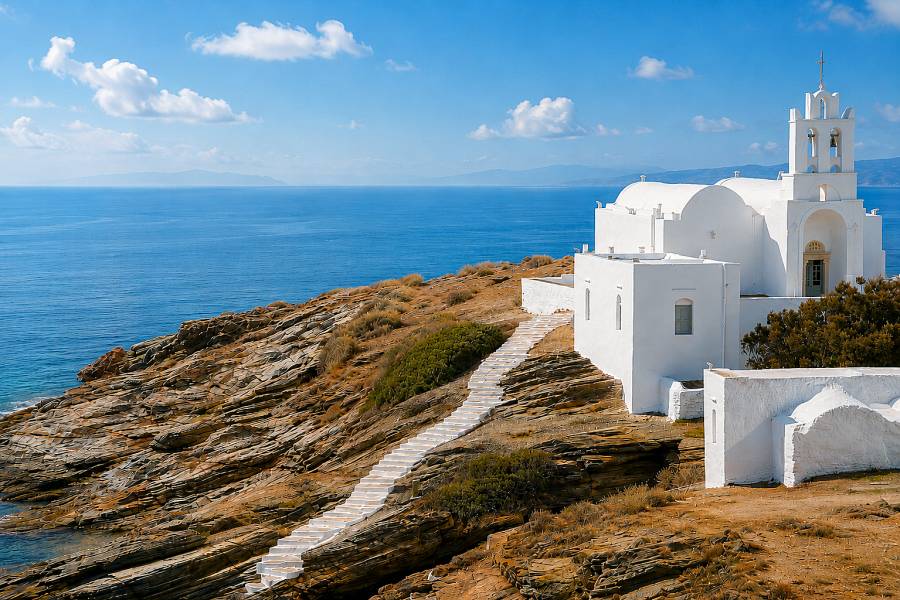 Monastero Chrisopigi, Sifnos, Grecia