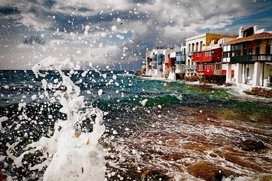 Mykonos pioggia